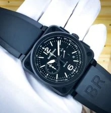 Bell & Ross BR-03-94 Black Ceramic Auto Strap BR0394-BL-CE 3