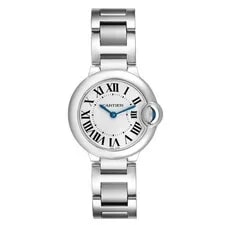 Cartier Ballon Bleu 29 Steel Silver Dial W69010Z4 2
