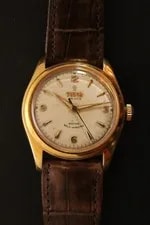 C. 1954 Tudor Prince Ref #7808 W/ Gold Capped Case & Cal 390 Auto Mvmt (TU-083) 3