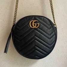 Gucci — Gucci GG Marmont Round From Japan — Handbag — resale