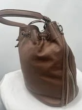 Balenciaga Papier Plate Drawstring Side Zipper Bucket 4