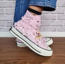 ⭐Converse Chuck 70 Hi Bow Studded Size 6.5 Shoes A14444C⭐ 3