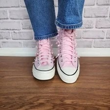 ⭐Converse Chuck 70 Hi Bow Studded Size 6.5 Shoes A14444C⭐ 4