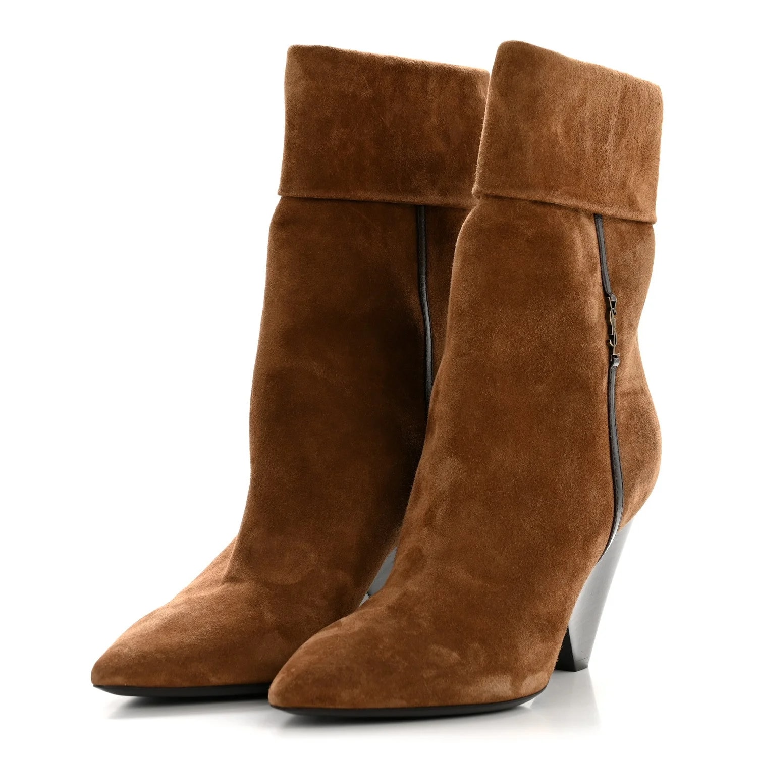Kid Scamosciato Liz 85 Wedge Booties 37.5 Dark Land 4