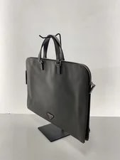 Prada Triangle Plate Briefcase Plain 2