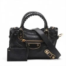 Balenciaga — Balenciaga Classic Metallic Edge City 2 Way 390160 Mirror — Handbag — resale