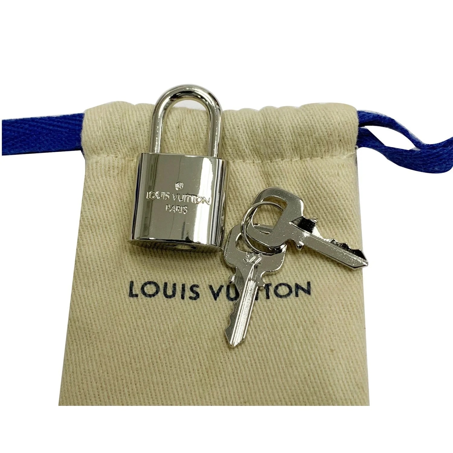 Louis Vuitton Padlock and 2 Keys Bag Charm Number 322 4