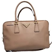 Prada — Authentic Prada Nude Boston Detachable Crossbody — Handbag — resale
