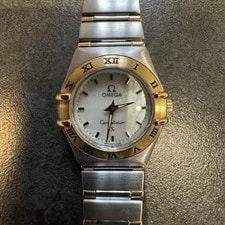 Omega Constellation White Shell Gold Stainless Steel 22.5mm 3