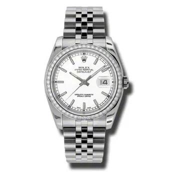 Oyster Perpetual Datejust 36 White Dial Stainless Steel Jubilee Bracelet Automatic 116244WSJ 2