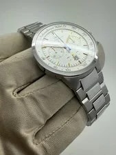 IWC GST Chronograph White Dial 36mm Stainless Steel Quartz IW372703 3