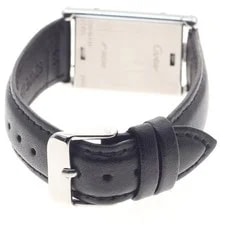 Cartier Tank Basculante MM W1014558 24mm SS Beige #C1724 2