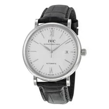 IWC — IWC Portofino Automatic Silver Dial Black Leather 3565-01 — Watch — resale