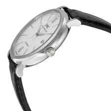 IWC Portofino Automatic Silver Dial Black Leather 3565-01 2