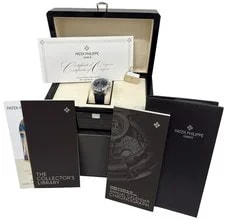 2016 Papers Patek Philippe Flyback Complications Blue Platinum 5905P-001 BOX 2
