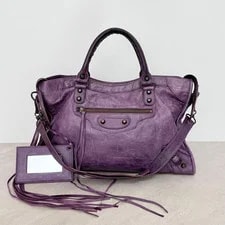 Balenciaga — Balenciaga the City 115748 Motorcycle 2way Handbay GC Authen — Handbag — resale