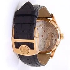 IWC Portuguese Tourbillon 18k Rose Gold Leather Manual Silver IW546302 4
