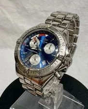 Breitling — Breitling A53040 Transocean Chronograph-Blue Dial-Yacht Timer-41mm-Authenticatio — Watch — resale