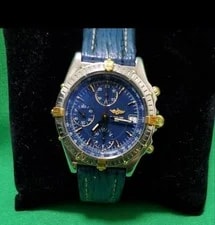 Breitling — Breitling Chronomat Automatic Chronograph Blue Dial Day-Date — Watch — resale