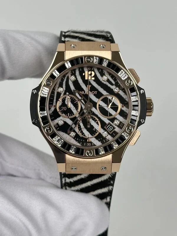 Hublot Big Bang Zebra 41 Mm 18K Rose Gold & Diamonds 2