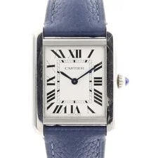 Cartier — Cartier Tank Solo Quartz WSTA0030 Stainless Steel White — Watch — resale