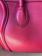 Celine Luggage Coquelicot Drummed 4