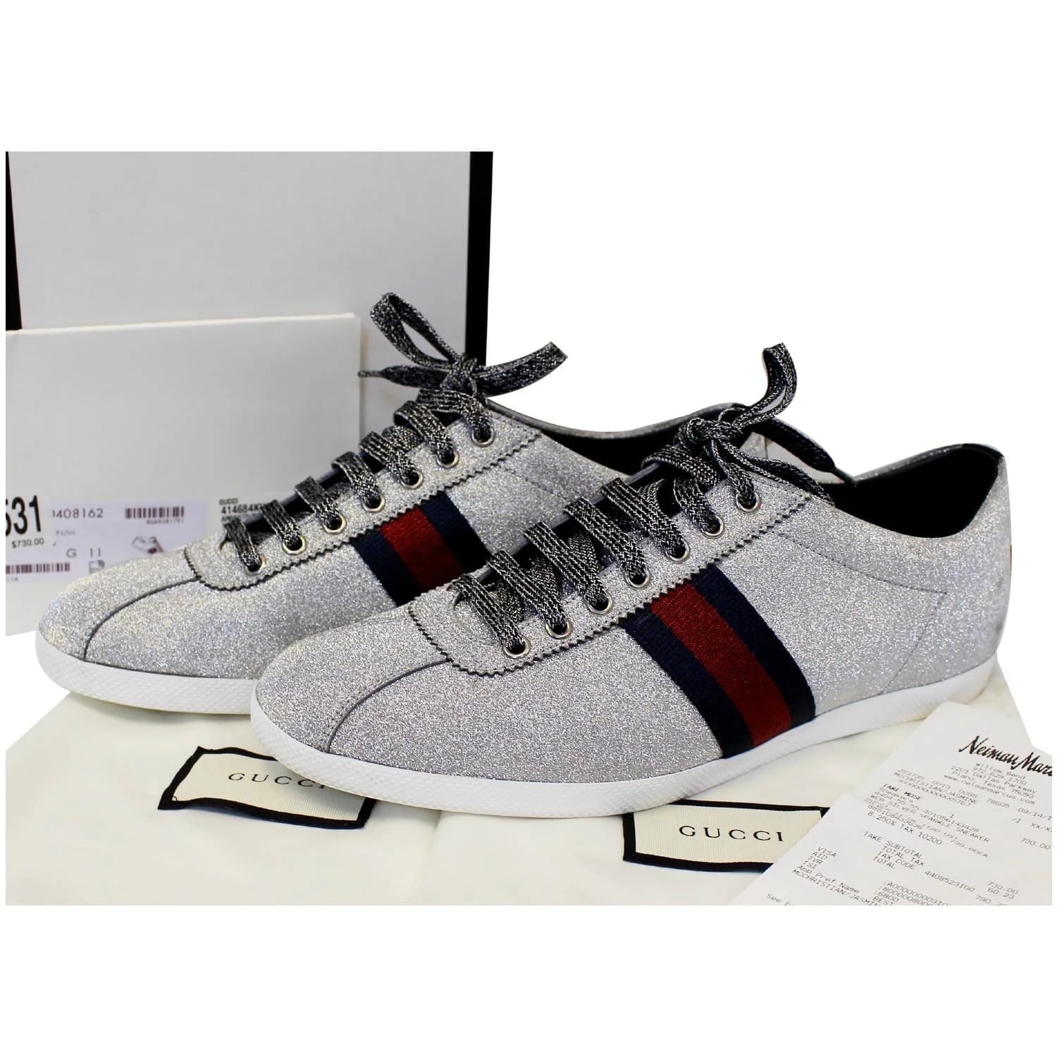 Gucci Glitter Web With Studs 2
