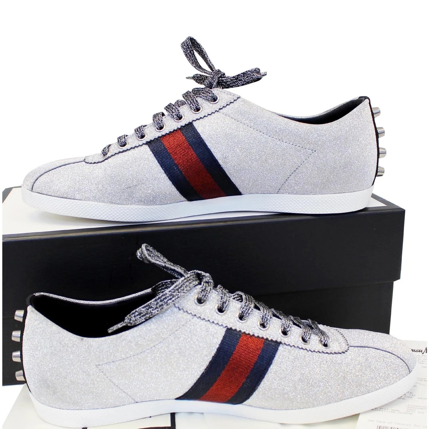 Gucci Glitter Web With Studs 4