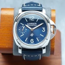 Panerai Luminor Logo Steel Sun-Brushed Blue Dial 44mm 2