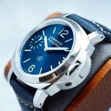 Panerai Luminor Logo Steel Sun-Brushed Blue Dial 44mm 3