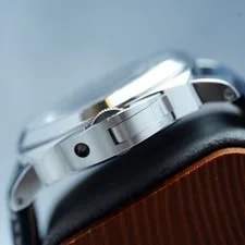 Panerai Luminor Logo Steel Sun-Brushed Blue Dial 44mm 4