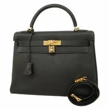 Hermès — Auth [6ea0030] Hermes Kelly 32 Metal Fitting □F 2 ... — Handbag — resale