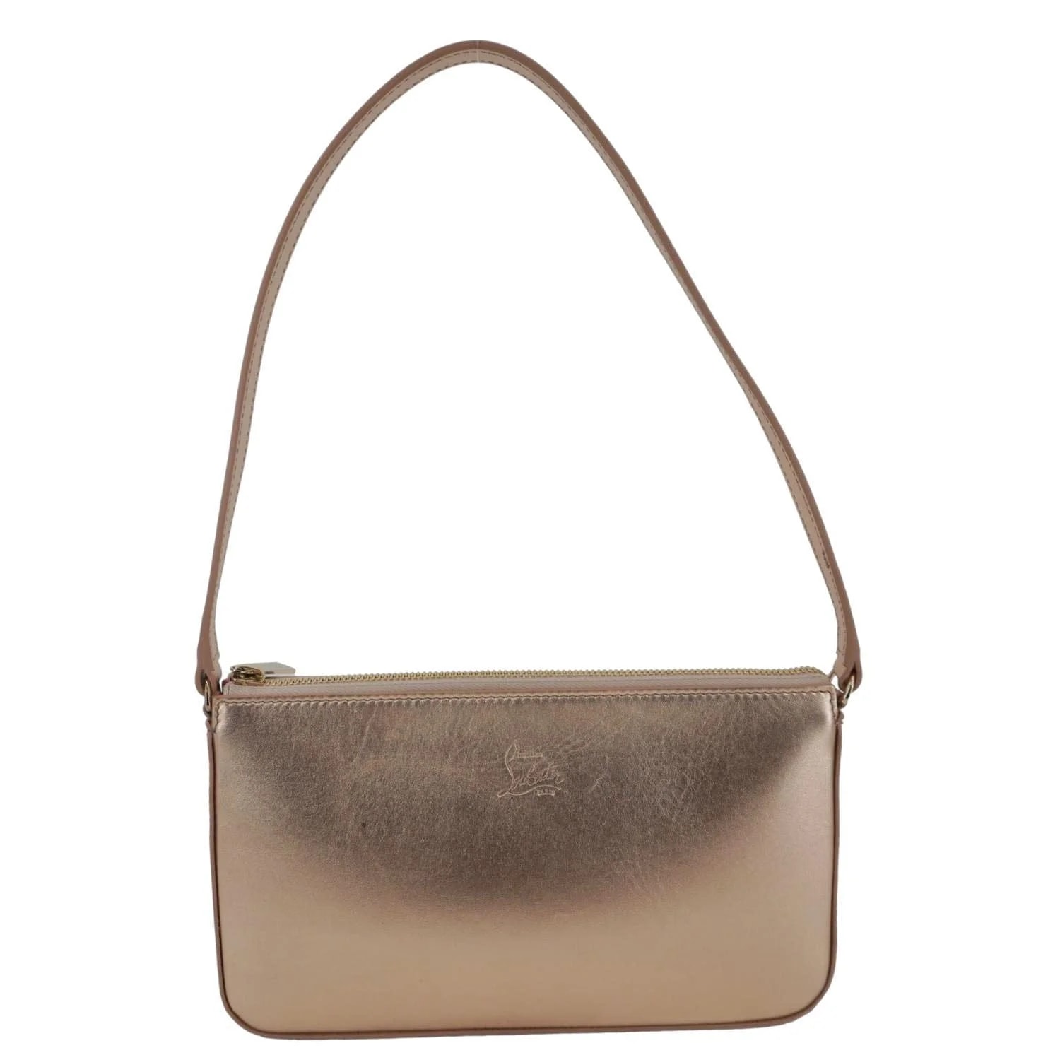Christian Louboutin — Christian Louboutin Loubila Metallic Leche — Handbag — resale
