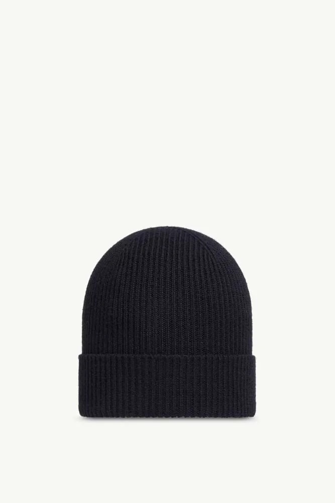 Moncler L20913b70500a9342999 Ribbed Logo Beanie — Beanies 2