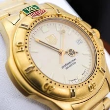 Working Tag Heuer Professional 200M Gold 3432 2