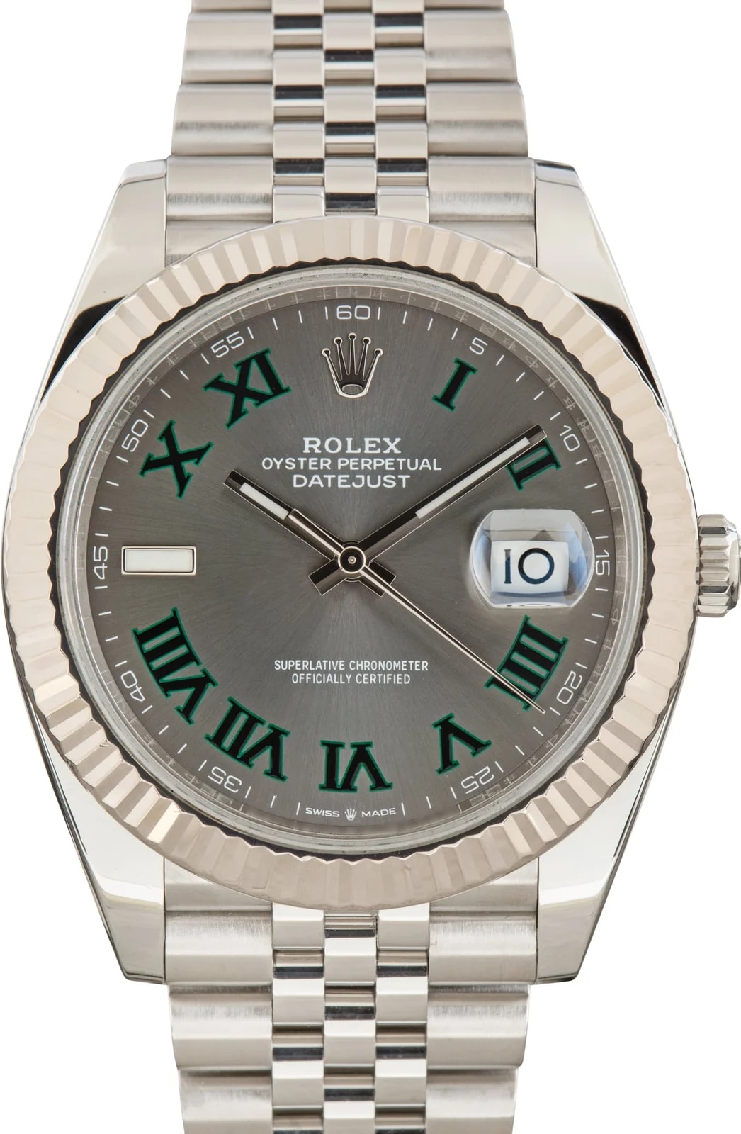Rolex — Rolex Datejust 41 Ref 126334 Slate Wimbledon Dial — Watch — resale