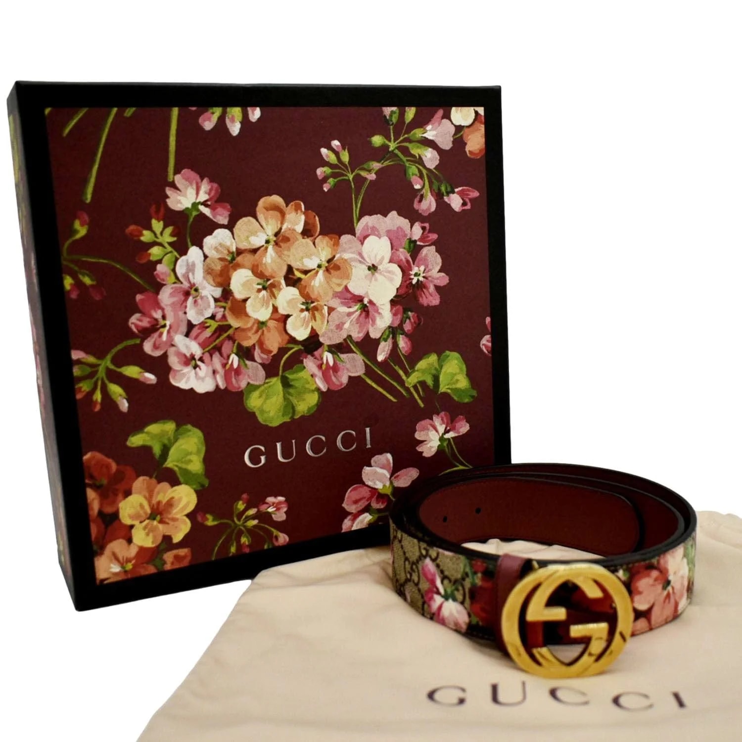 Gucci Floral GG Belt 370543 2