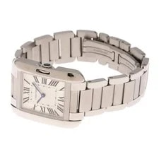 Cartier Tank Anglaise MM W5310044 Stainless Steel 26.2mm Silver Dial #DW2233 3