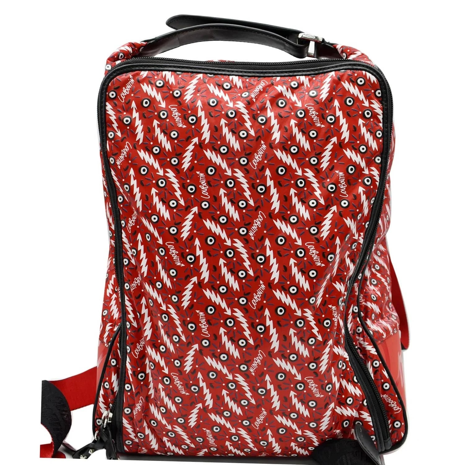 Christian Louboutin — Christian Louboutin Graphic-Print Woven Backpack — Handbag — resale