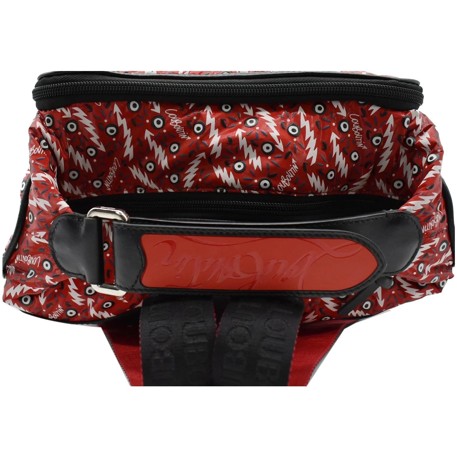 Christian Louboutin Graphic-Print Woven Backpack 3