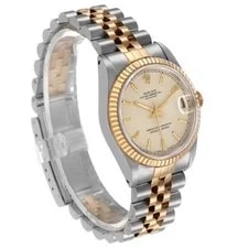 Rolex Datejust Midsize Steel Yellow Gold Tapestry Dial 68273 3