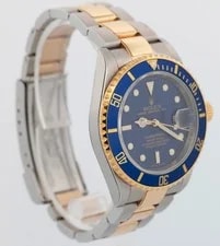 2009 Papers Rolex Submariner Date Blue Rehaut Two-Tone 40mm 16613 LB BOX 3