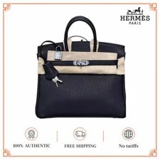 Noir — Hermes Birkin 25 89 Togo PHW Without Receipts Auth. — Handbag — resale