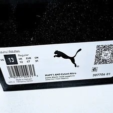 Puma AMG US 13 MAPF1 Extent Nitro 307706 01 New 2