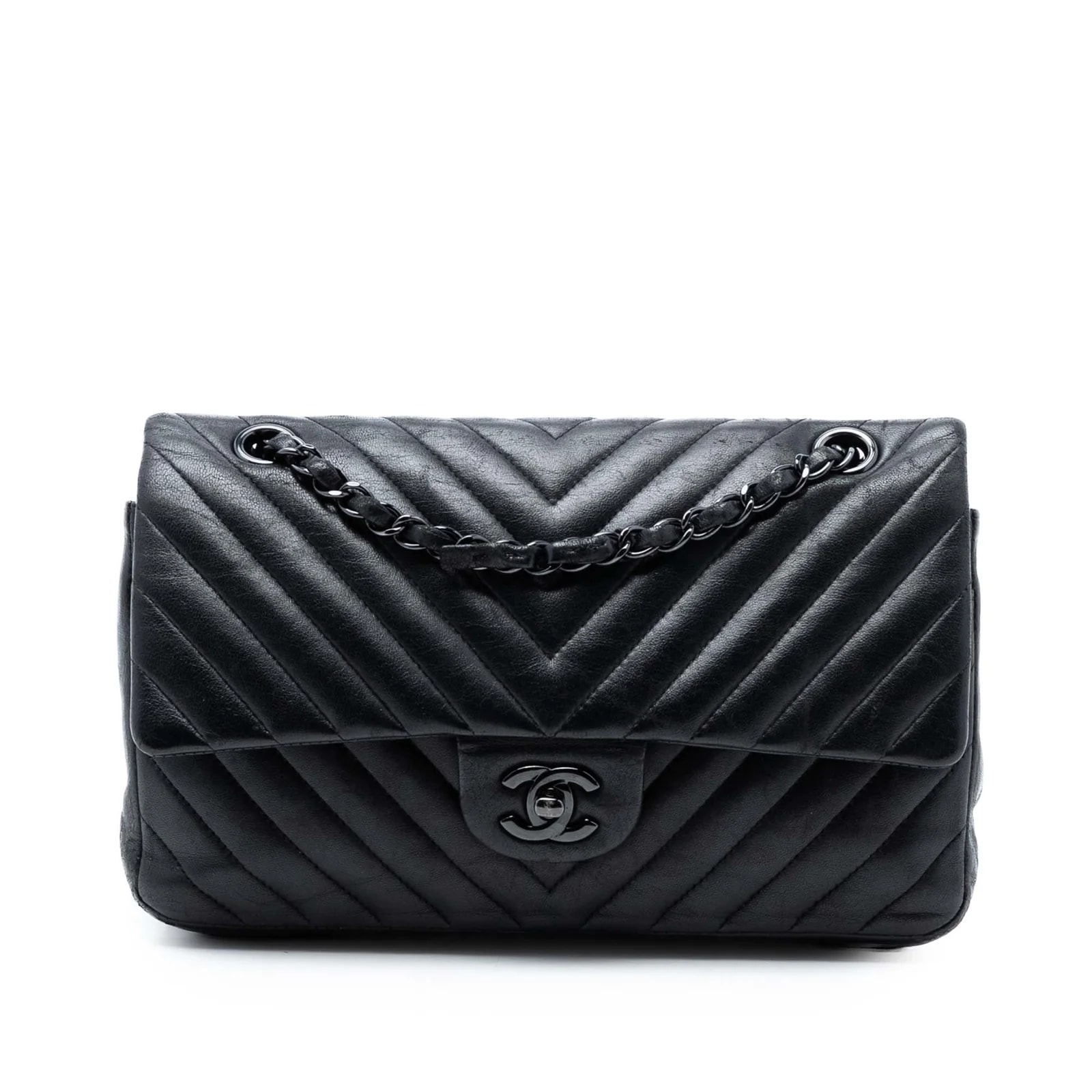 Chanel — Medium Classic Chevron So Double Flap — Handbag — resale