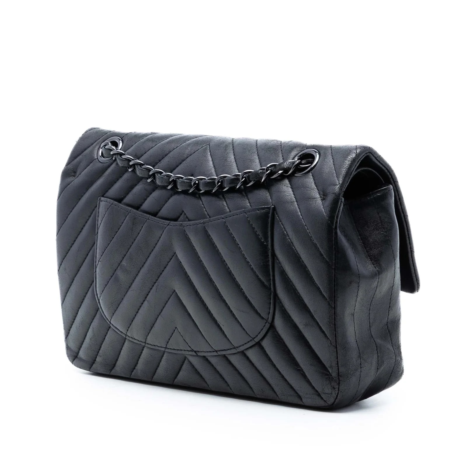 Medium Classic Chevron So Double Flap 4