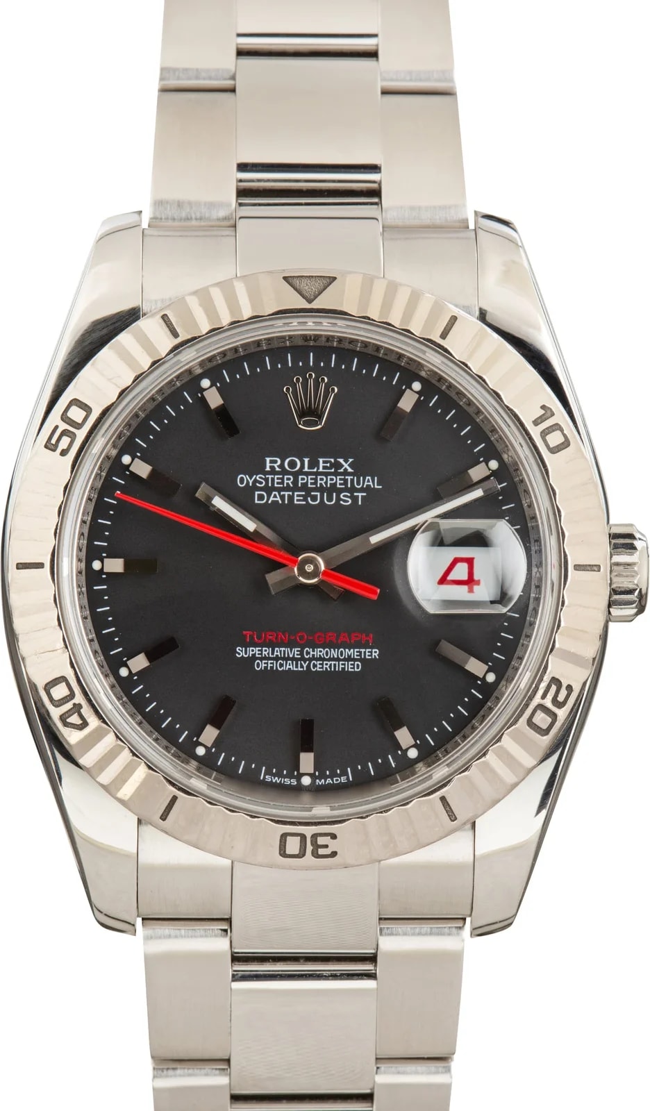 Rolex — Rolex Datejust Thunderbird Black Dial Ref 116264 — Watch — resale