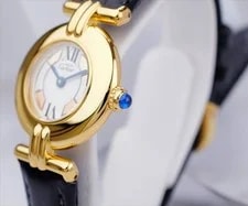 Cartier Must Colisee Roman Index SM 24mm Three Color Gold 3