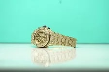 Audemars Piguet Offshore 42mm Yellow Gold Bustdown Diamonds Only - 25721BA 2