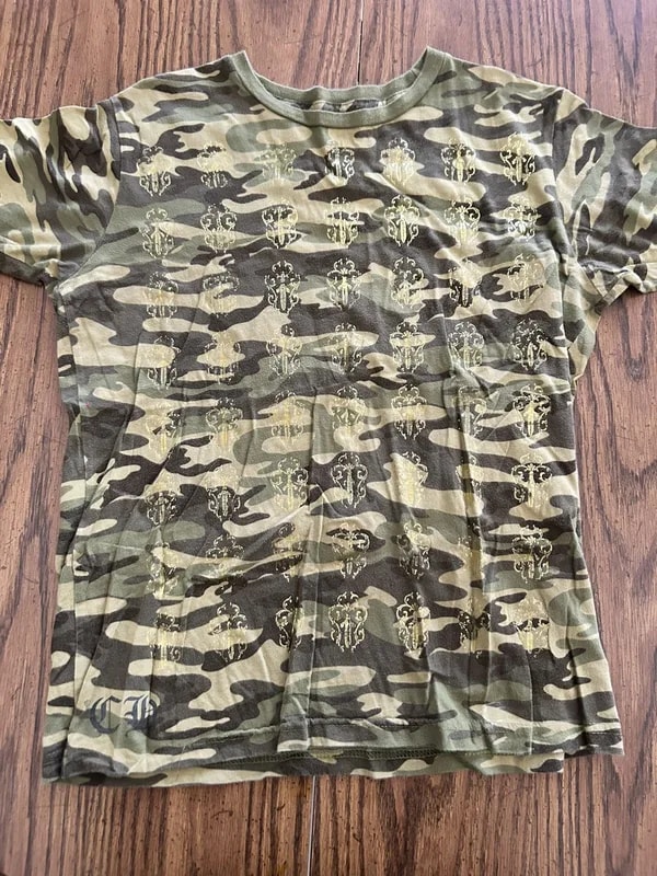 Chrome Hearts — Camo Hearts Tee — streetwear — resale